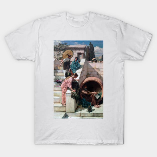 Diogenes by John William Waterhouse T-Shirt by Classic Art Stall